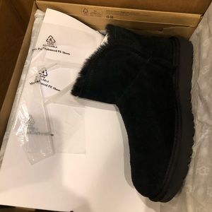 Ugg classic mini fluff high low boot